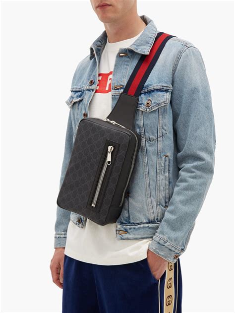 cross body gucci bags for men|Gucci men's cross body bag.